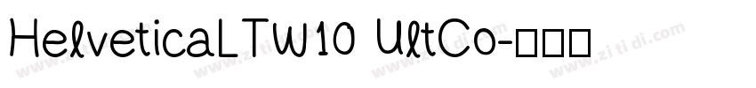 HelveticaLTW10 UltCo字体转换